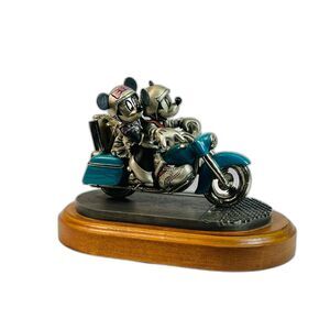 Chilmark Pewter Mickey Mouse Two Wheeling HEAD OUT ON THE HIGHWAY 77/950 USA
